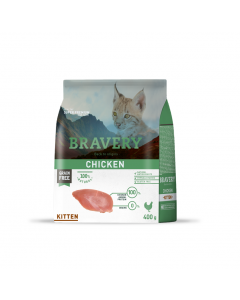 BRAVERY CAT KITTEN CHICKEN 600GR