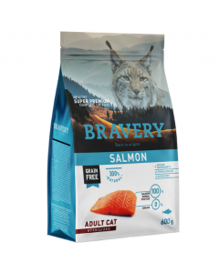 BRAVERY CAT ADULT STERILIZED SALMON 600GR