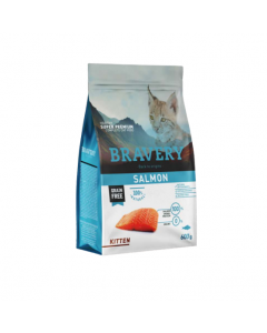 BRAVERY CAT KITTEN SALMON 600 GR