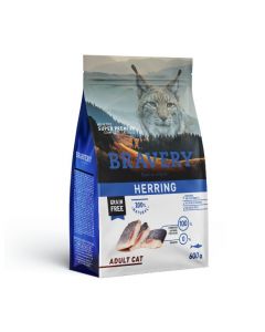 BRAVERY CAT ADULT HERRING 600GR