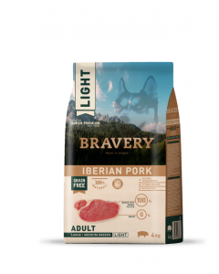 BRAVERY DOG LIGHT MED-LARGE BR. 4KG