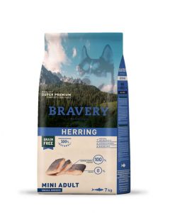 BRAVERY DOG MINI ADULT HERRING  7KG