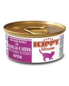 KIPPY MOUSSE KITTEN CODORNICES Y HUEVO LATA 85gr PVP 1,35€