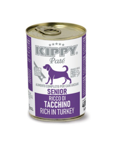 KIPPY PATÉ DOG SENIOR LATA PAVO 400gr