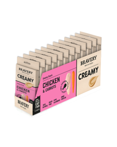 BRAVERY CAT CREAMY CHICKEN & CARROT 12U 56G