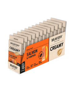 BRAVERY CAT CREAMY SALMON & PUMPKIN 12U 56G