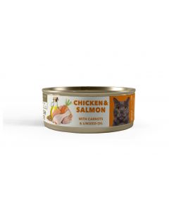 AMITY CAT  HÚMEDO CHICKEN AND SALMON 24/80GR