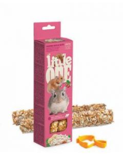 LITTLE ONE STICK HAMSTERS,RAT,GERBILS, PUFFED RICE 8X110GR