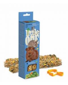 LITTLE ONE  STICK COBAYAS,CONEJOS,CHINCHILLAS CON VERDURAS 2X60GR