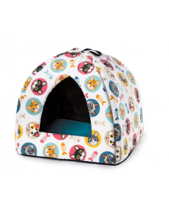 LEO PET IGLU CLEO MULTICOLOR 40x40x40 CM