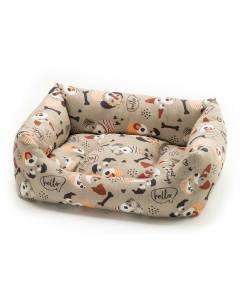 LEO PET CAMA "RODI" DOGS AND BONES 40X50 CM