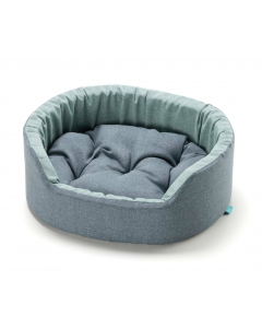 LEO PET CAMA ESPUMA LUX AZUL DALIA 45X35X13 CM