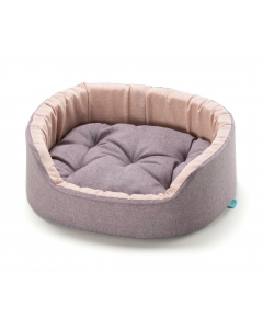 LEO PET CAMA ESPUMA LUX ROSA DALIA 45X35X13 CM