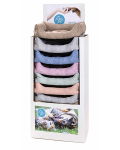 LEO PET CAMA PARA PERROS RODI COLORES LISOS PASTEL SURTIDO 43X56 CM