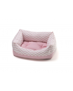 LEO PET CAMA PARA PERROS RODI ZIG ZAG ROSA 40X50 CM