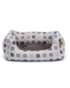 LEO PET CAMA RODI GEOMÉTRICA GRIS 45X60 CM