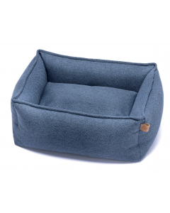 LEO PET CAMA ELBA AZUL NIEVE DESENFUNDABLE 45X60 CM