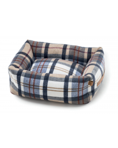 LEO PET CAMA PARA PERRO ELBA TARTÁN AZUL 60X70 CM