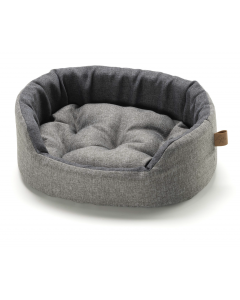 LEO PET CAMA ESPUMA LUX DOBLE GRIS 45X35X13CM