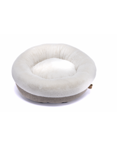 LEO PET DONUT BEIGE SNOW DESENFUNDABLE 60x17 CM