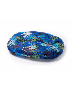 LEO PET COJÍN OVALADO NETTUNO OXFORD AZUL OCÉANO RESISTENTE AL AGUA 65X45 CM