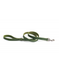 LEO PET FATTED LEATHER LEAD 120x2 CM GREEN