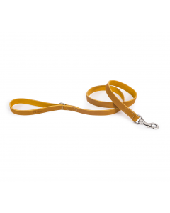 LEO PET FATTED LEATHER LEAD 120x2 CM YELLOW