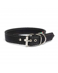 LEO PET COLLAR DE TELA IMPERMEABLE OXFORD COLOR NEGRO 30x2 CM