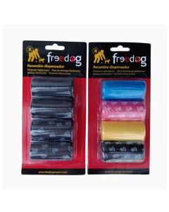 FREEDOG RECAM DISPENSADOR (4 BOBINAS X 20 BOLSAS)NEGRO