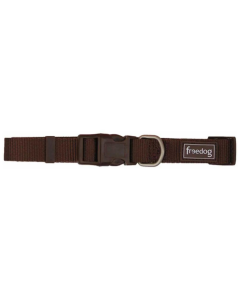 FREEDOG COLLAR NYLON BASIC MARRÓN 15MM