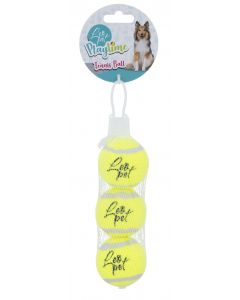 LEO PET PELOTA DE TENNIS 5CM (3 UN)