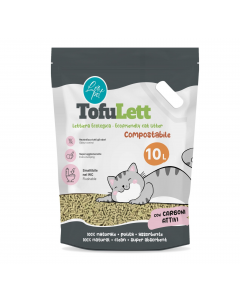 LEO PET ARENA DE TOFU CON CARBON ACTIVADO 10L