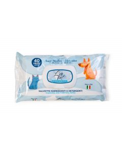 LEO PET TOALLITAS CON AGUA MICELAR Y CLOREXIDINA 40 PZ