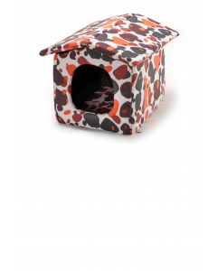 LEO PET CASA LUJO 47X35X35H CM TELAS SURTIDAS